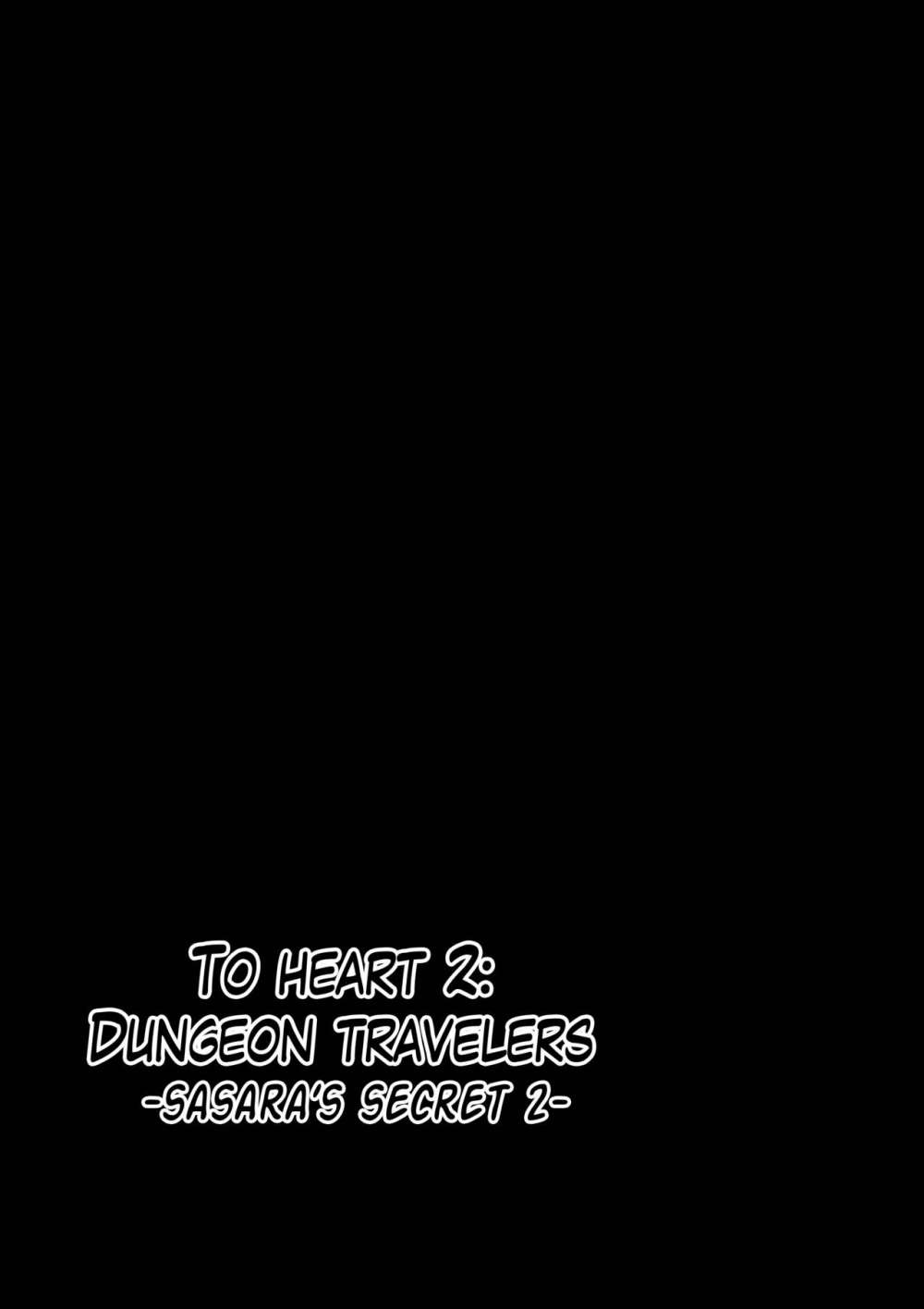 [Tiba-Santi] Dungeon Travelers - Sasara no Himegoto 2 | Dungeon Travelers - Sasara's Secret 2 (ToHeart2 Dungeon Travelers) [English] {Mant} 0